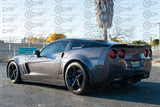 C6 Corvette - Grand Sport / Z06 / ZR1 - "ZR1 Conversion" Side Skirts / Rocker Panels / Ground Effects with Mud Flaps