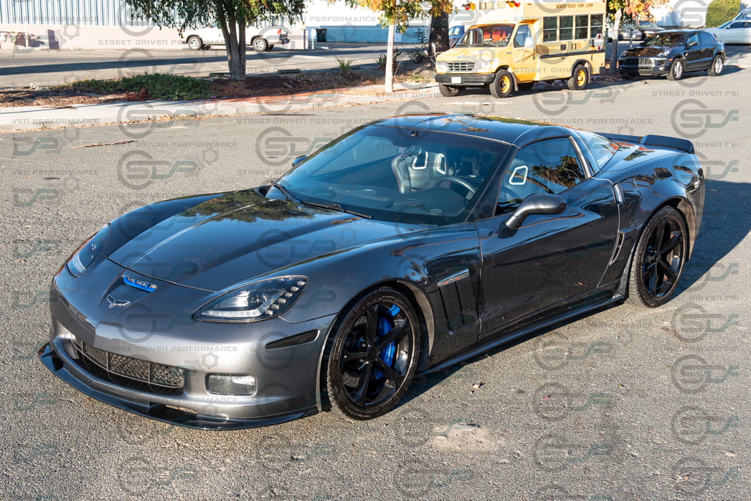 2005-2013 C6 Corvette - Base Model - Extended Front Splitter/Lip Ground Effects - ZR1 Conversion Package