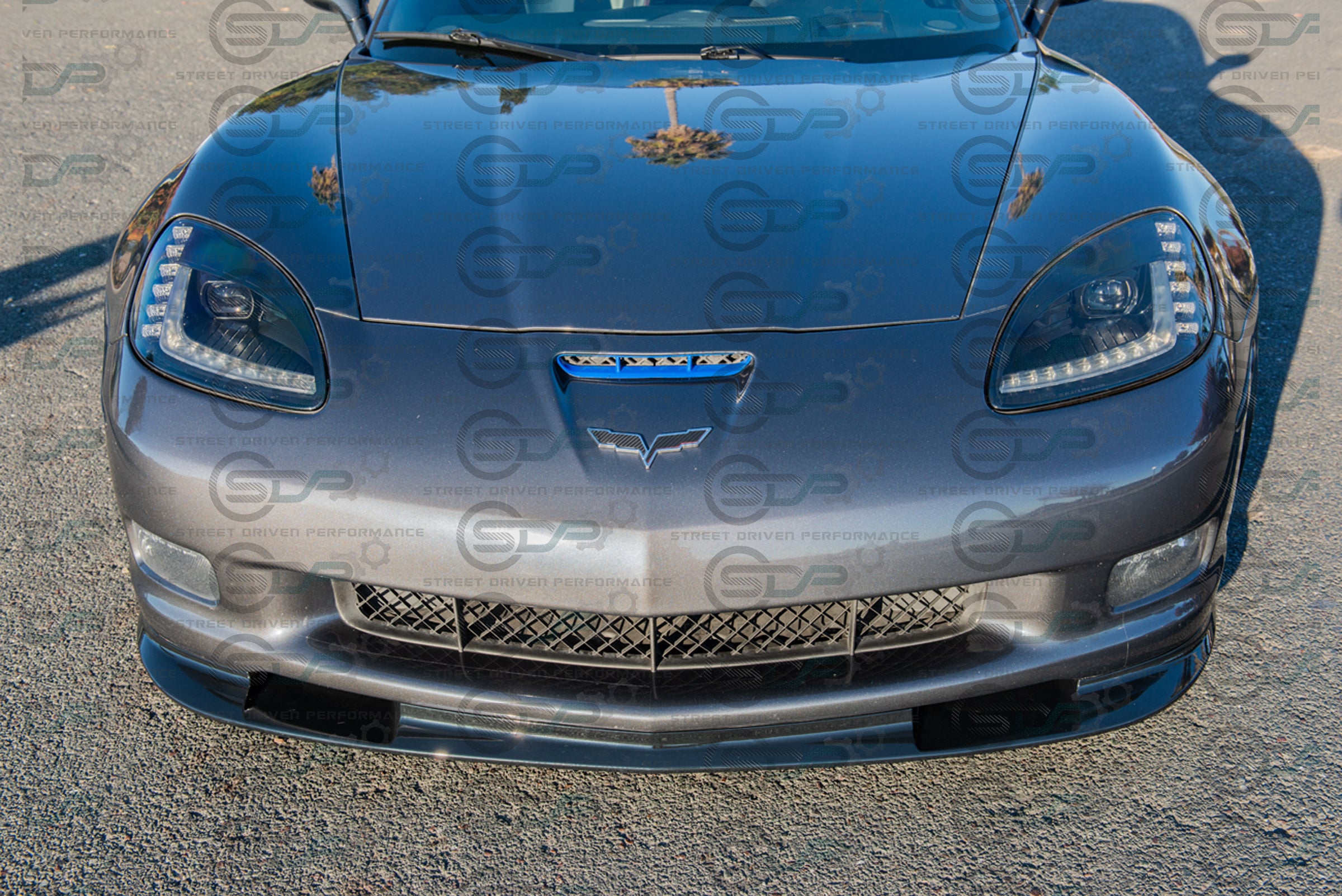 2005-2013 C6 Corvette - Base Model - Extended Front Splitter/Lip Ground Effects - ZR1 Conversion Package
