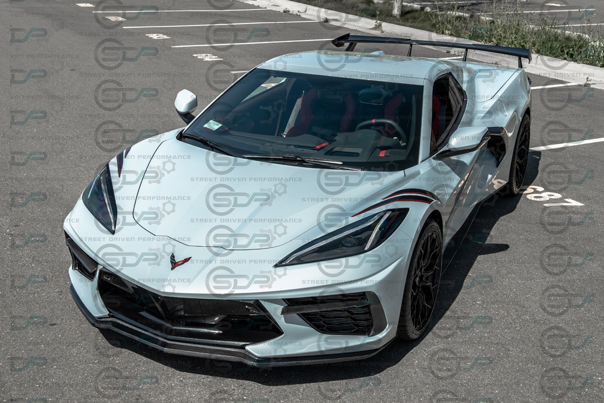 2020+ C8 Corvette - Carbon Fiber Front Grille Inserts (PAIR)