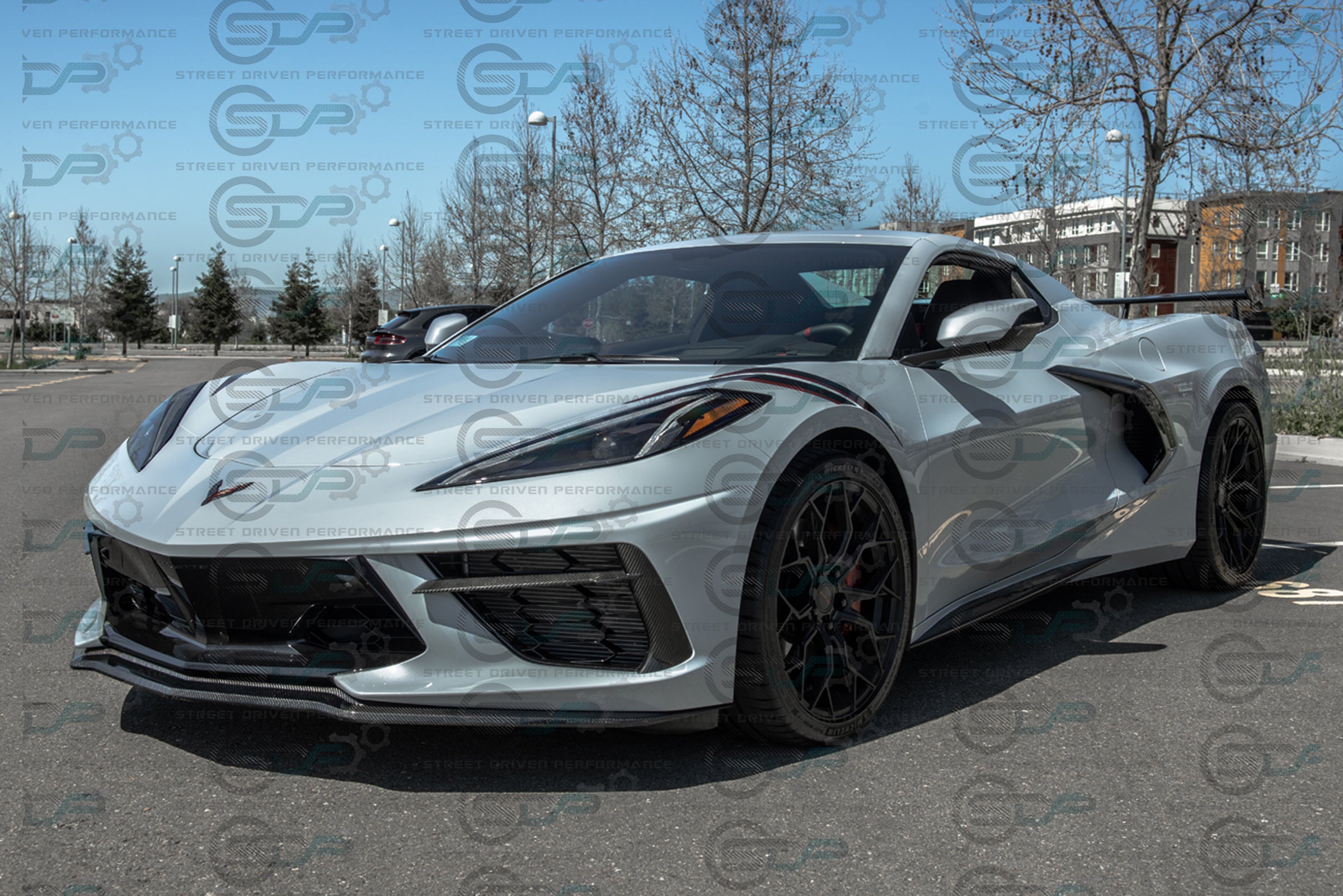 2020+ C8 Corvette - Carbon Fiber Front Grille Inserts (PAIR)