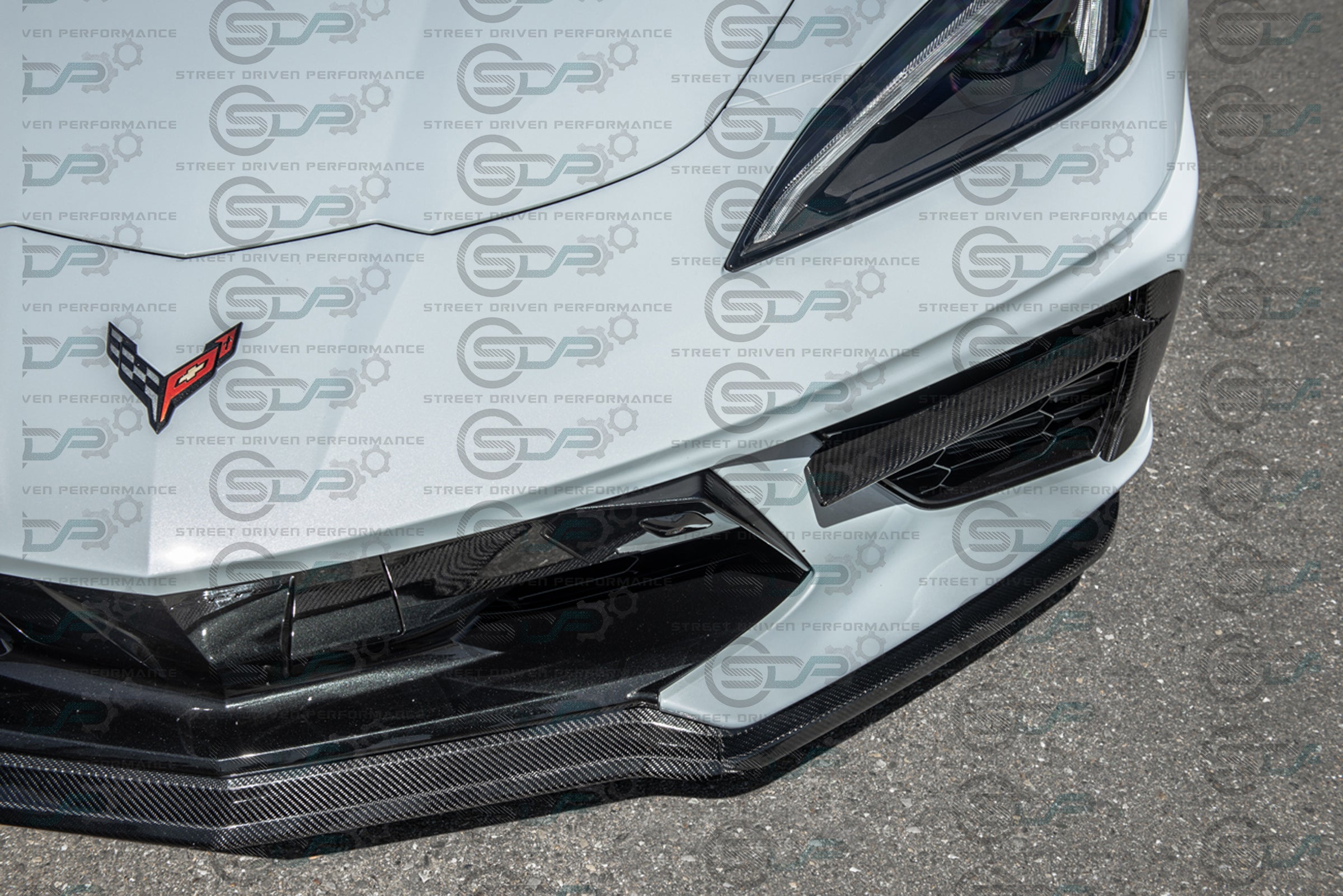 2020+ C8 Corvette - Carbon Fiber Front Grille Inserts (PAIR)