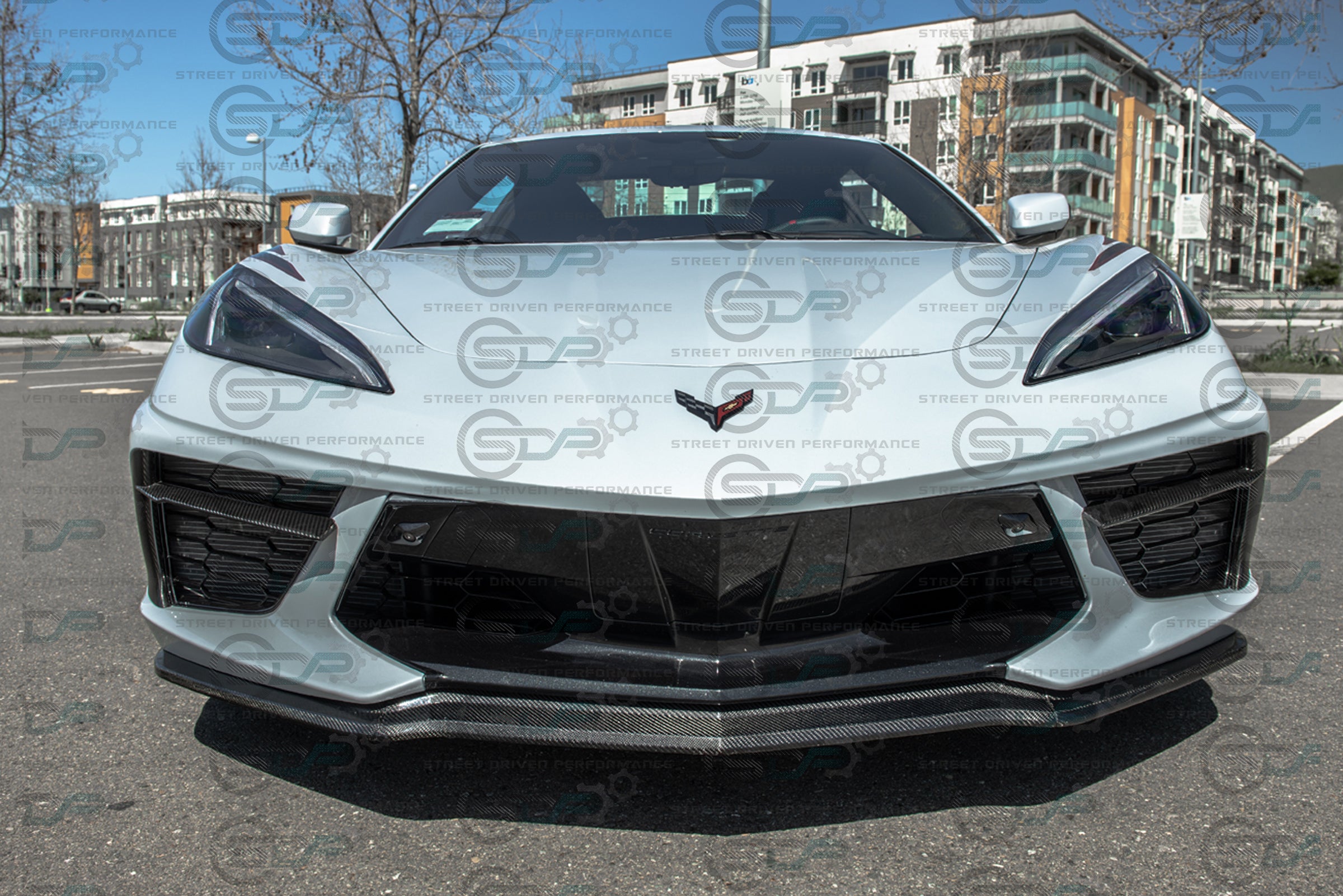 2020+ C8 Corvette - Carbon Fiber Front Grille Inserts (PAIR)