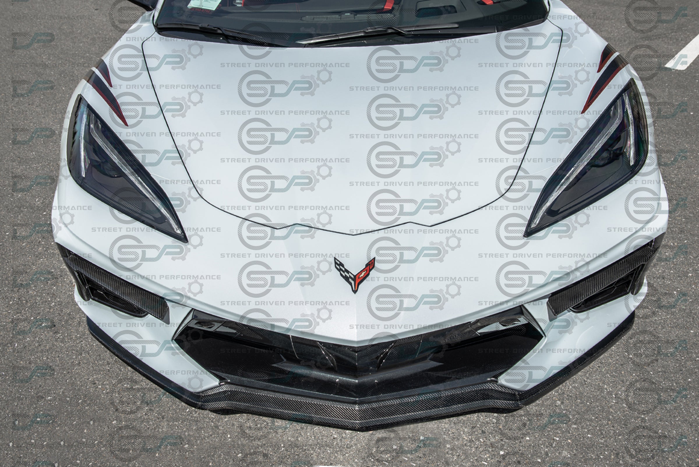 2020+ C8 Corvette - Carbon Fiber Front Grille Inserts (PAIR)