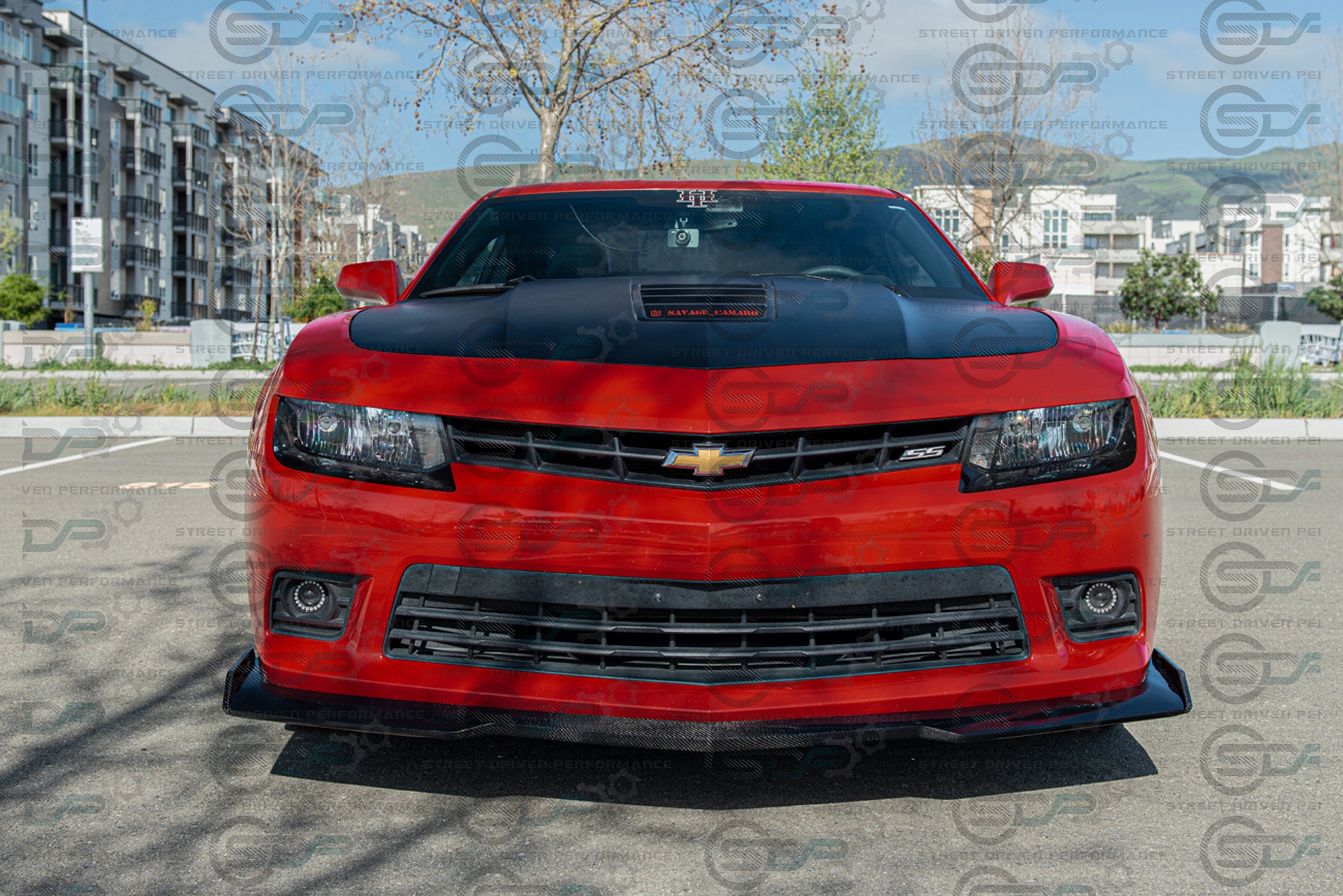 2014-2015 5th Gen Camaro - Carbon Fiber Front Splitter/Lip Ground Effects - "6th Gen ZL1 - 1LE Style Conversion" Package - for models