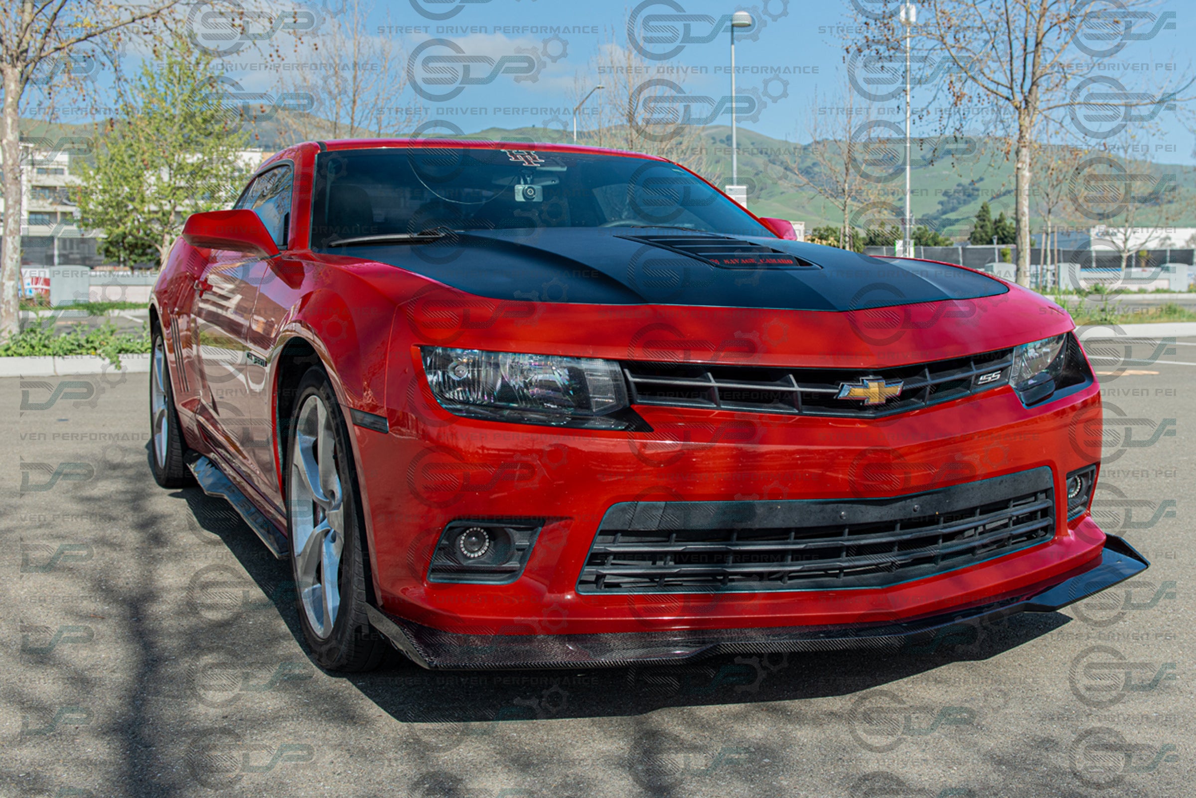 2014-2015 5th Gen Camaro - Carbon Fiber Front Splitter/Lip Ground Effects - "6th Gen ZL1 - 1LE Style Conversion" Package - for models