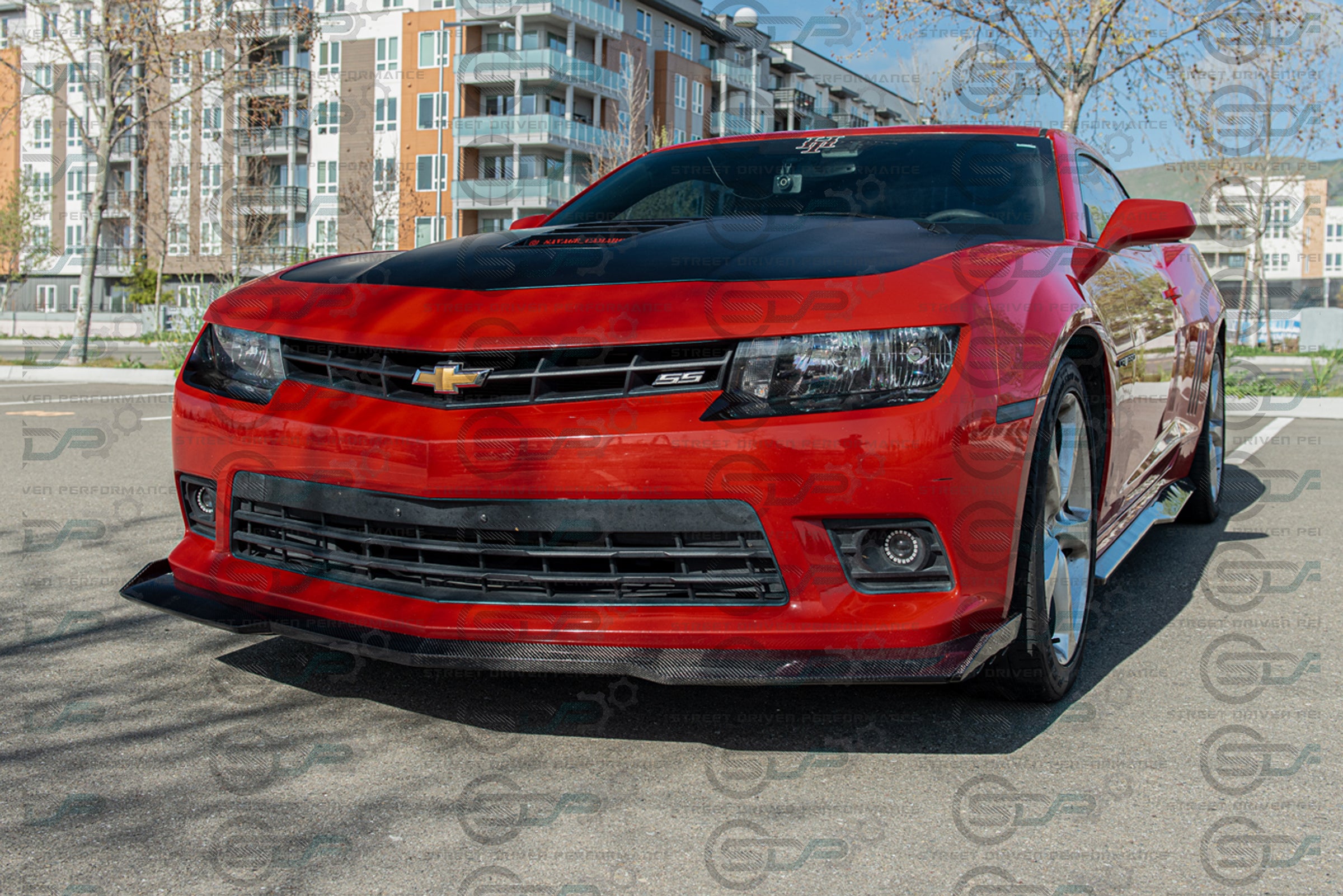 2014-2015 5th Gen Camaro - Carbon Fiber Front Splitter/Lip Ground Effects - "6th Gen ZL1 - 1LE Style Conversion" Package - for models