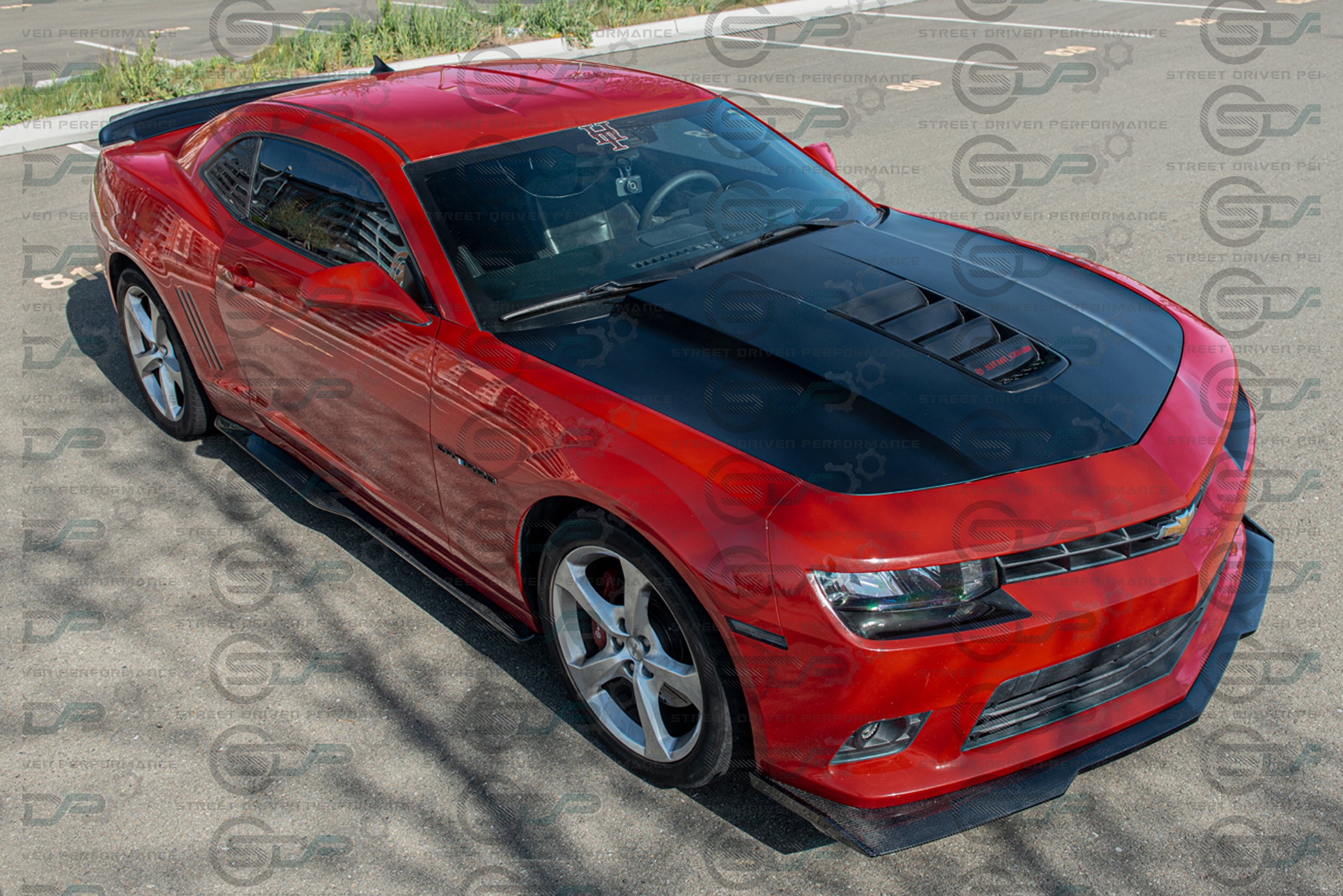 2014-2015 5th Gen Camaro - Carbon Fiber Front Splitter/Lip Ground Effects - "6th Gen ZL1 - 1LE Style Conversion" Package - for models