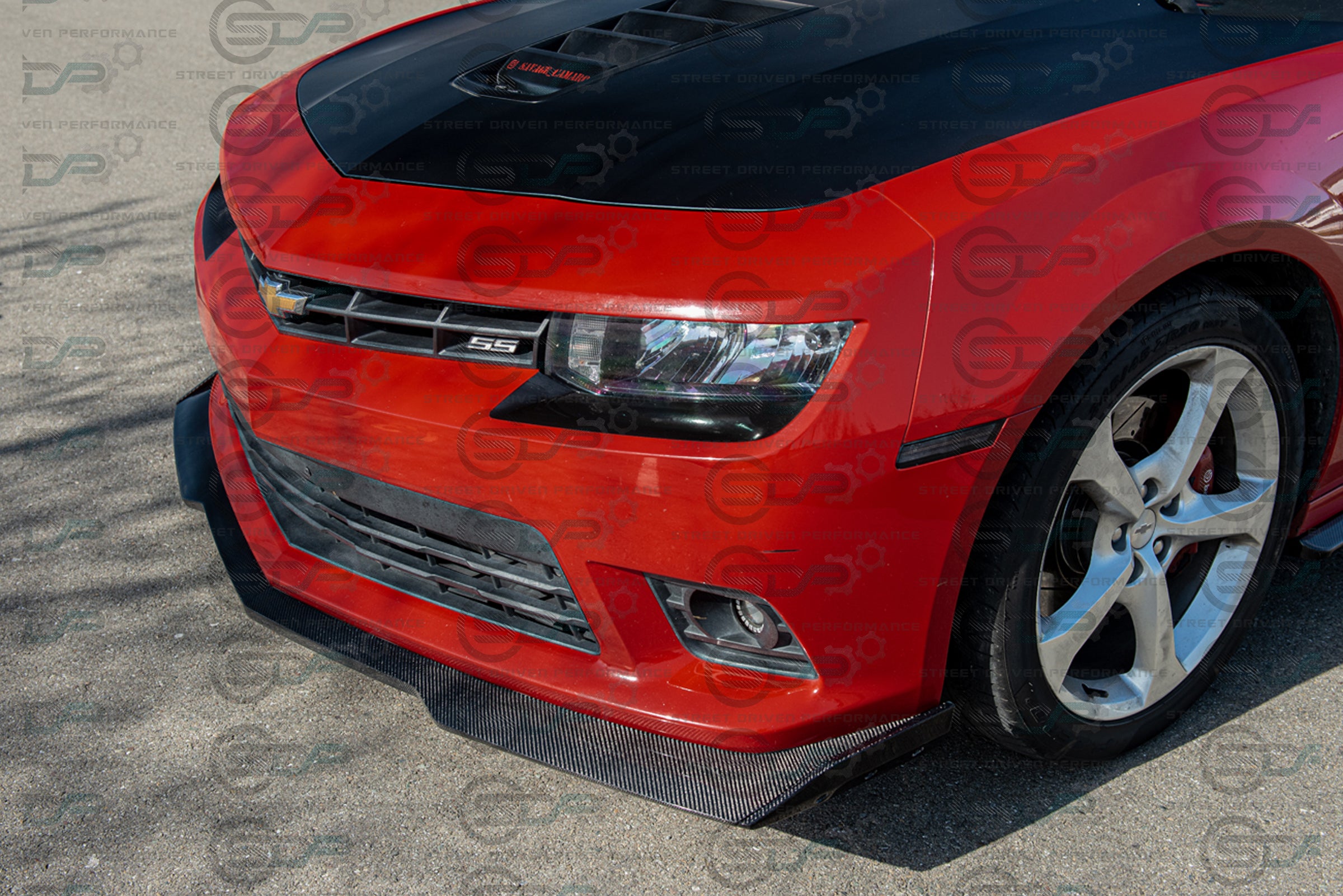 2014-2015 5th Gen Camaro - Carbon Fiber Front Splitter/Lip Ground Effects - "6th Gen ZL1 - 1LE Style Conversion" Package - for models