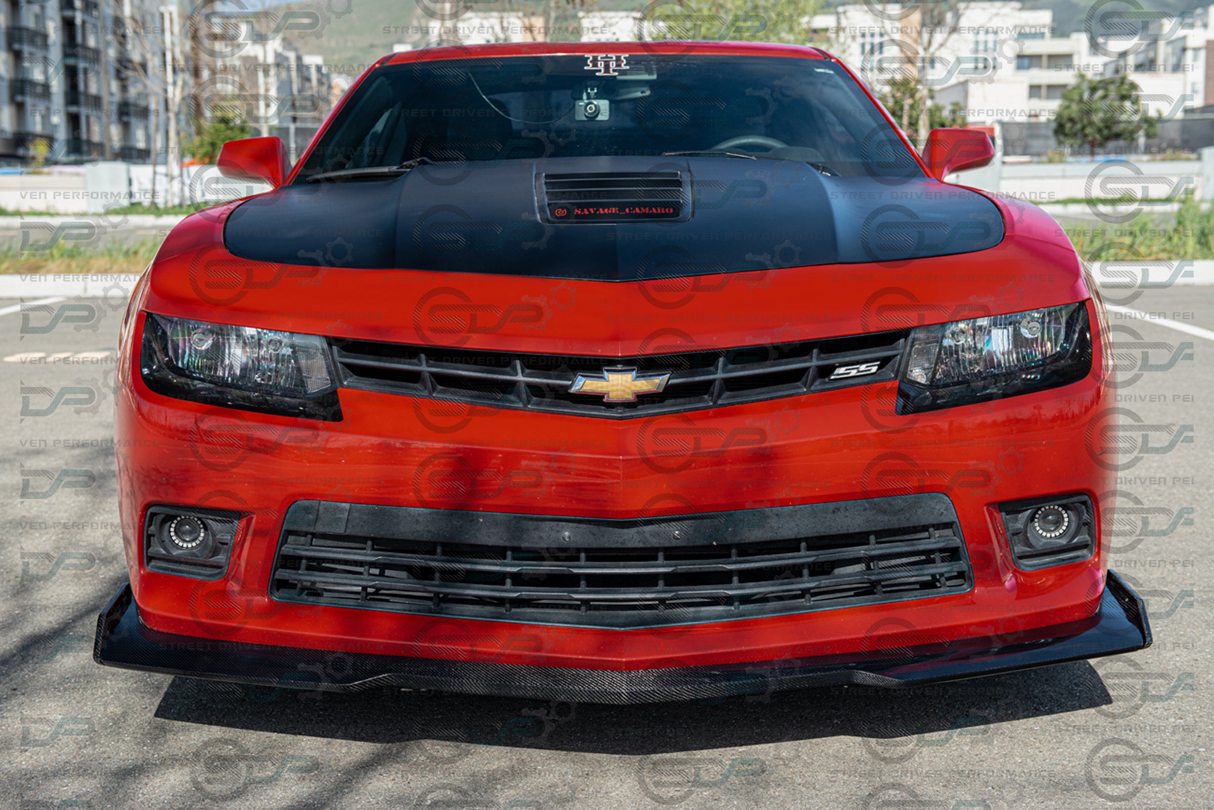 2014-2015 5th Gen Camaro - Carbon Fiber Front Splitter/Lip Ground Effects - "6th Gen ZL1 - 1LE Style Conversion" Package - for models