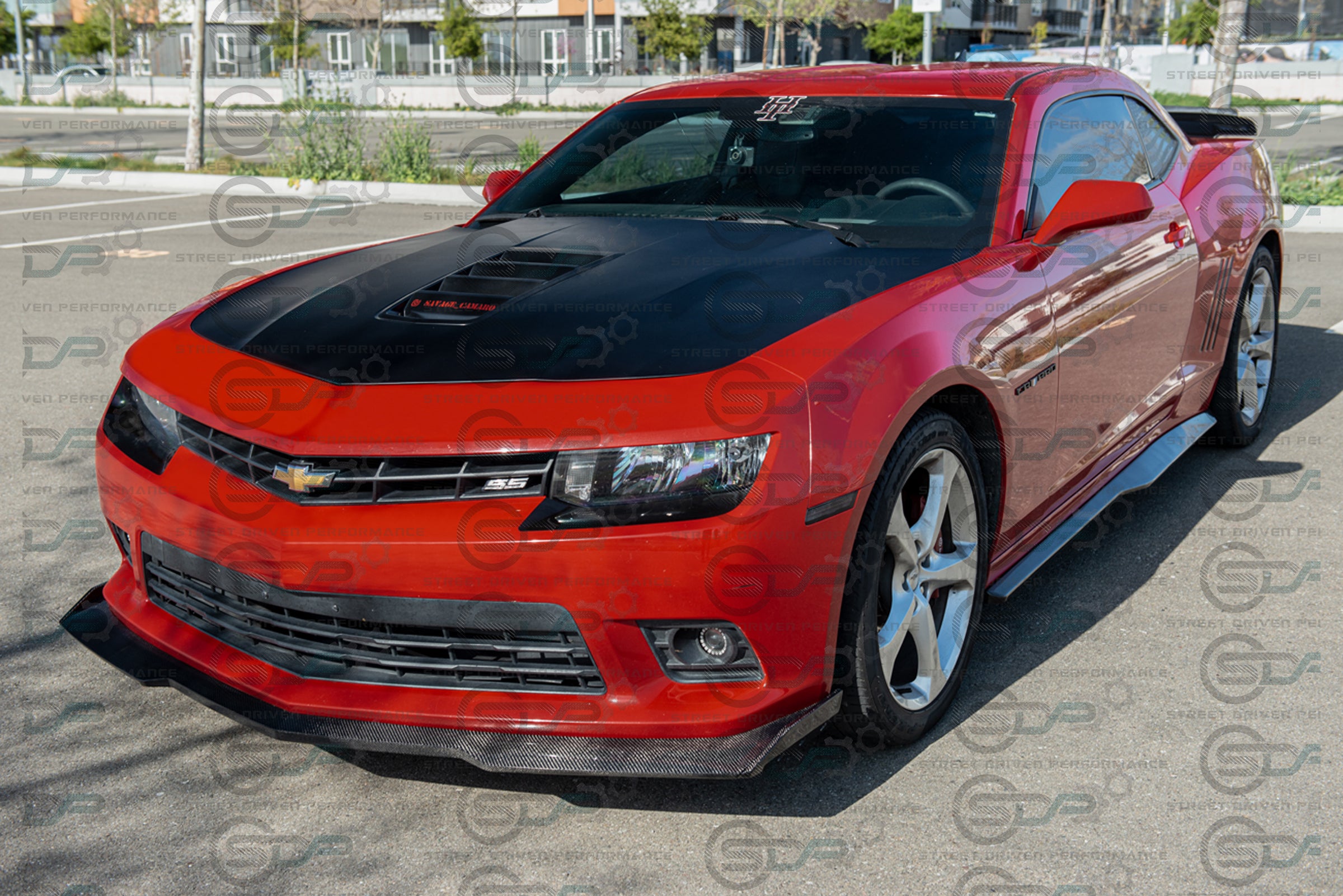 2014-2015 5th Gen Camaro - Carbon Fiber Front Splitter/Lip Ground Effects - "6th Gen ZL1 - 1LE Style Conversion" Package - for models