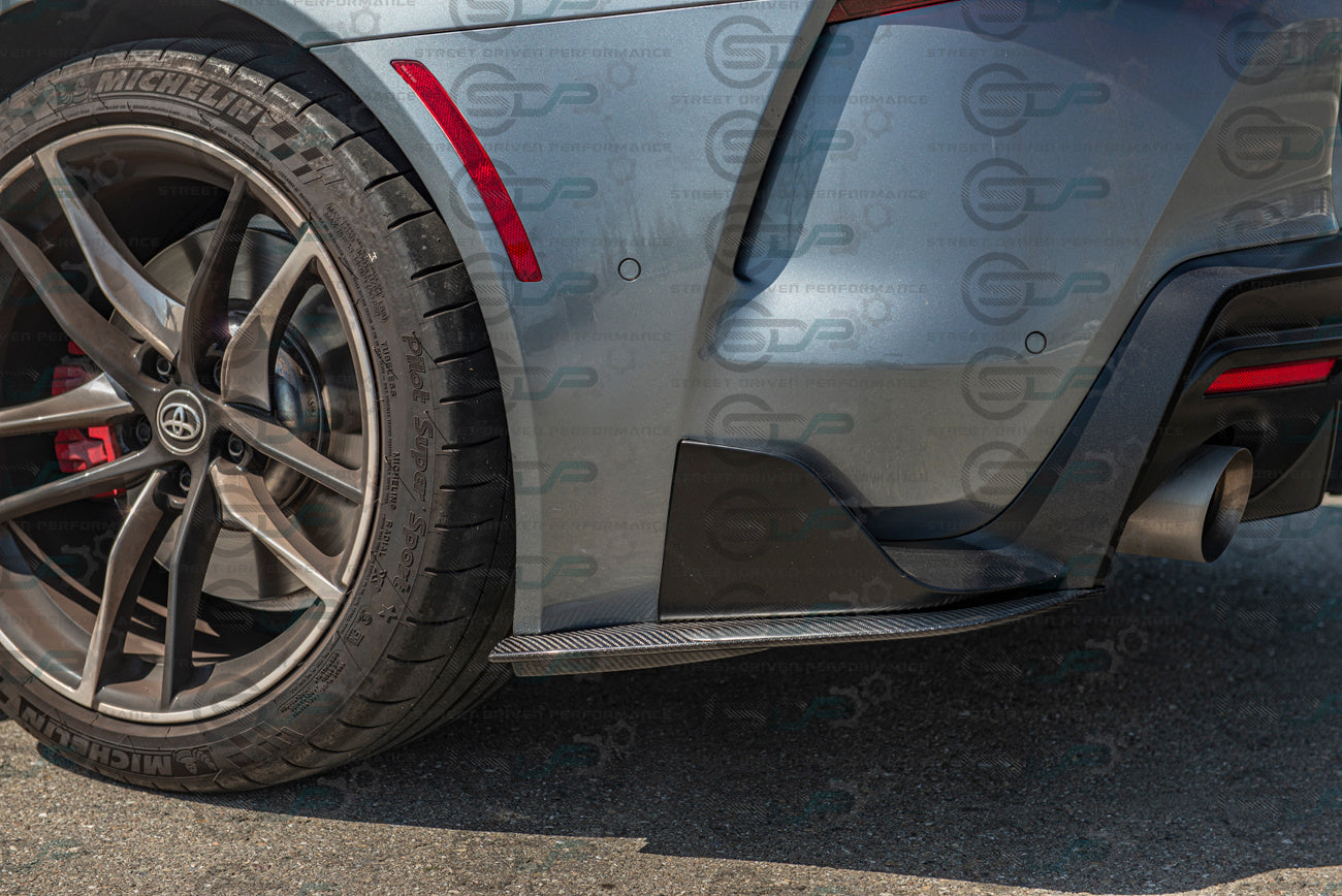 2020+ Toyota Supra A90 & GR | Artisan Spirit Style CARBON FIBER Rear Apron Lip Splitter Ground Effects