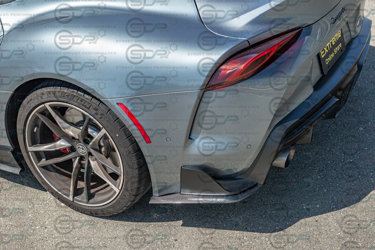 2020+ Toyota Supra A90 & GR | Artisan Spirit Style CARBON FIBER Rear Apron Lip Splitter Ground Effects