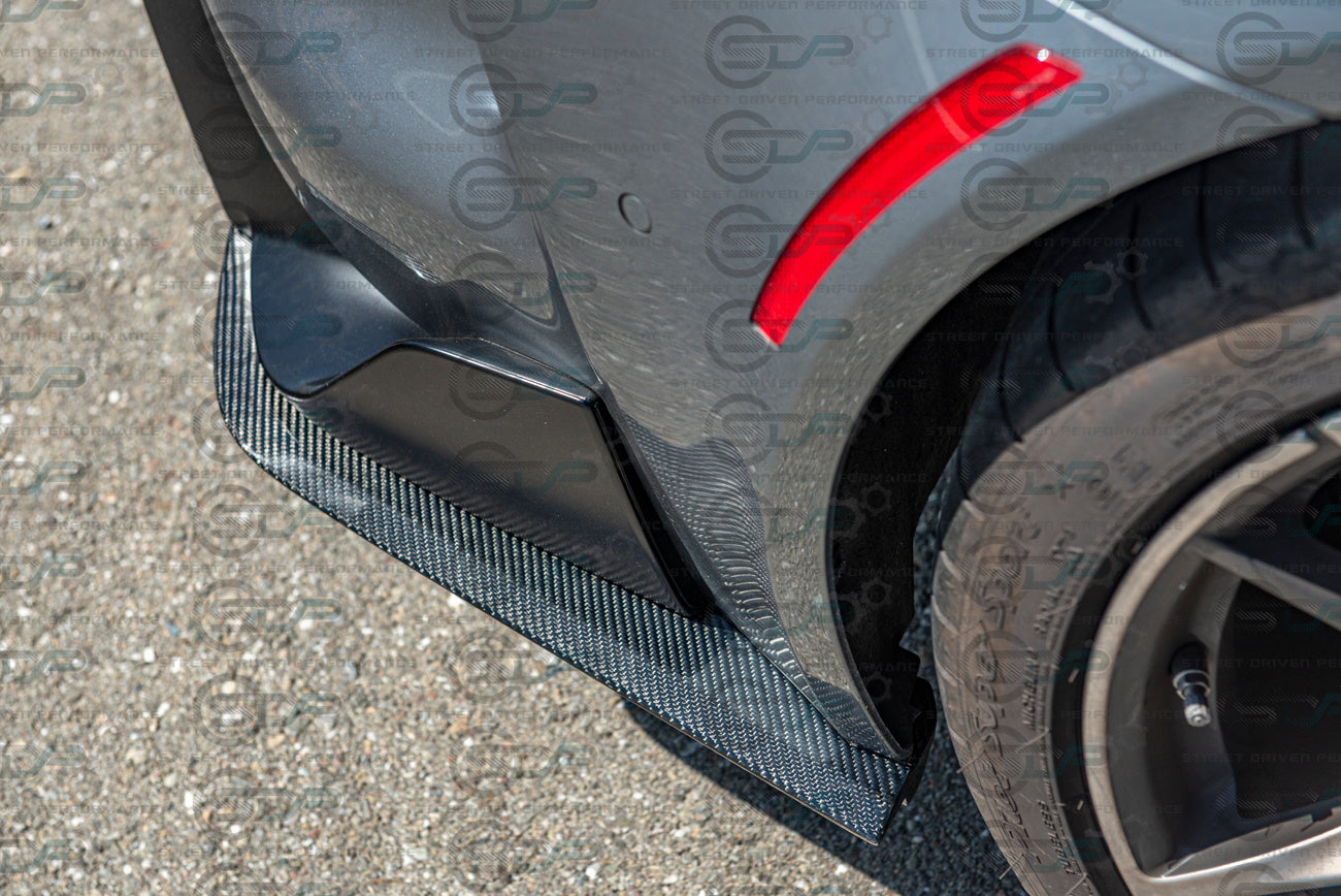 2020+ Toyota Supra A90 & GR | Artisan Spirit Style CARBON FIBER Rear Apron Lip Splitter Ground Effects