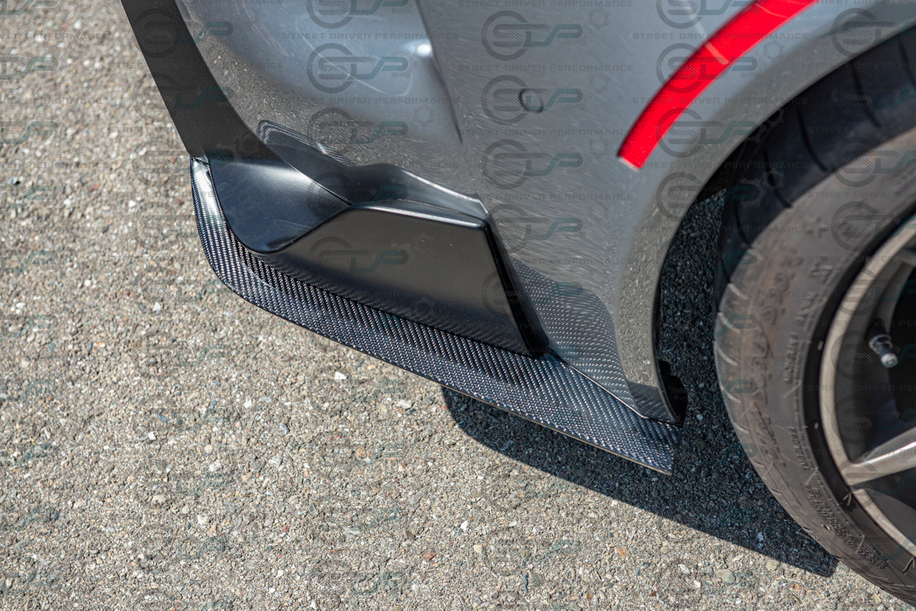 2020+ Toyota Supra A90 & GR | Artisan Spirit Style CARBON FIBER Rear Apron Lip Splitter Ground Effects