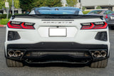 2020+ Corvette C8 Z51 Low Profile GLOSSY BLACK Rear Trunk Lid Wing Spoiler