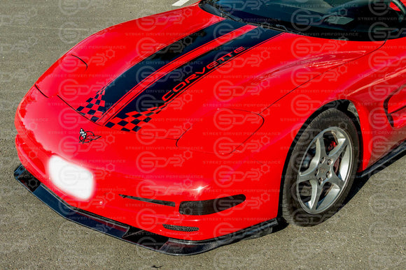 1997-2004 Corvette C5 | ZR1 Style CARBON FIBER Front Bumper Spoiler Lip Splitter Ground Effects
