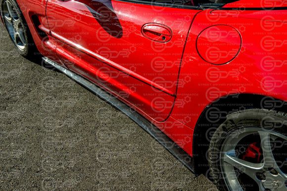 1997-2004 Corvette C5 | ZR1 Style Carbon Fiber Side Skirts Rocker Panels Ground Effects (PAIR)