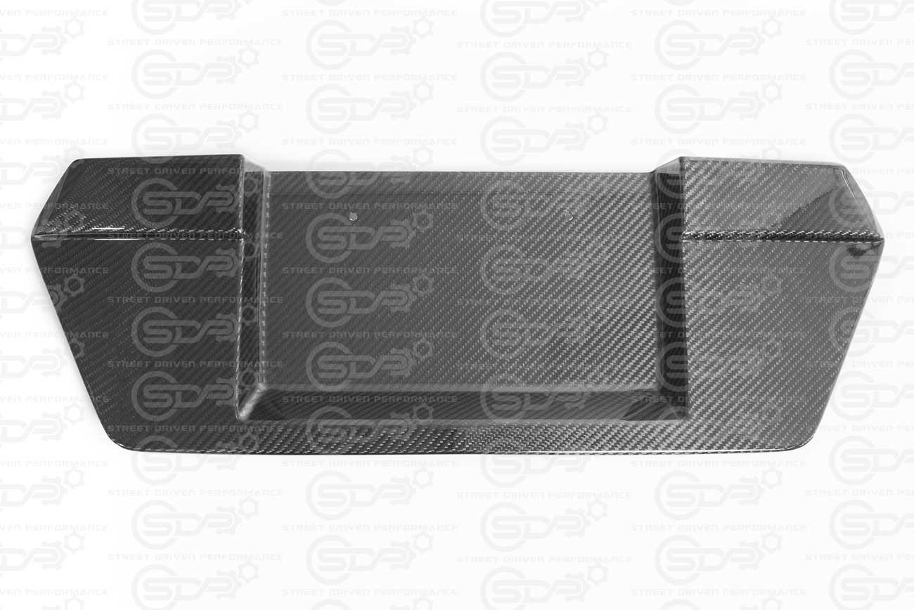2020+ Corvette C8 | GM Factory CARBON FIBER Rear License Plate Backing Cover