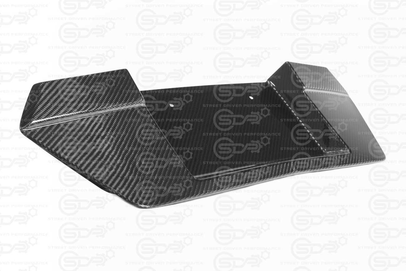 2020+ Corvette C8 | GM Factory CARBON FIBER Rear License Plate Backing Cover