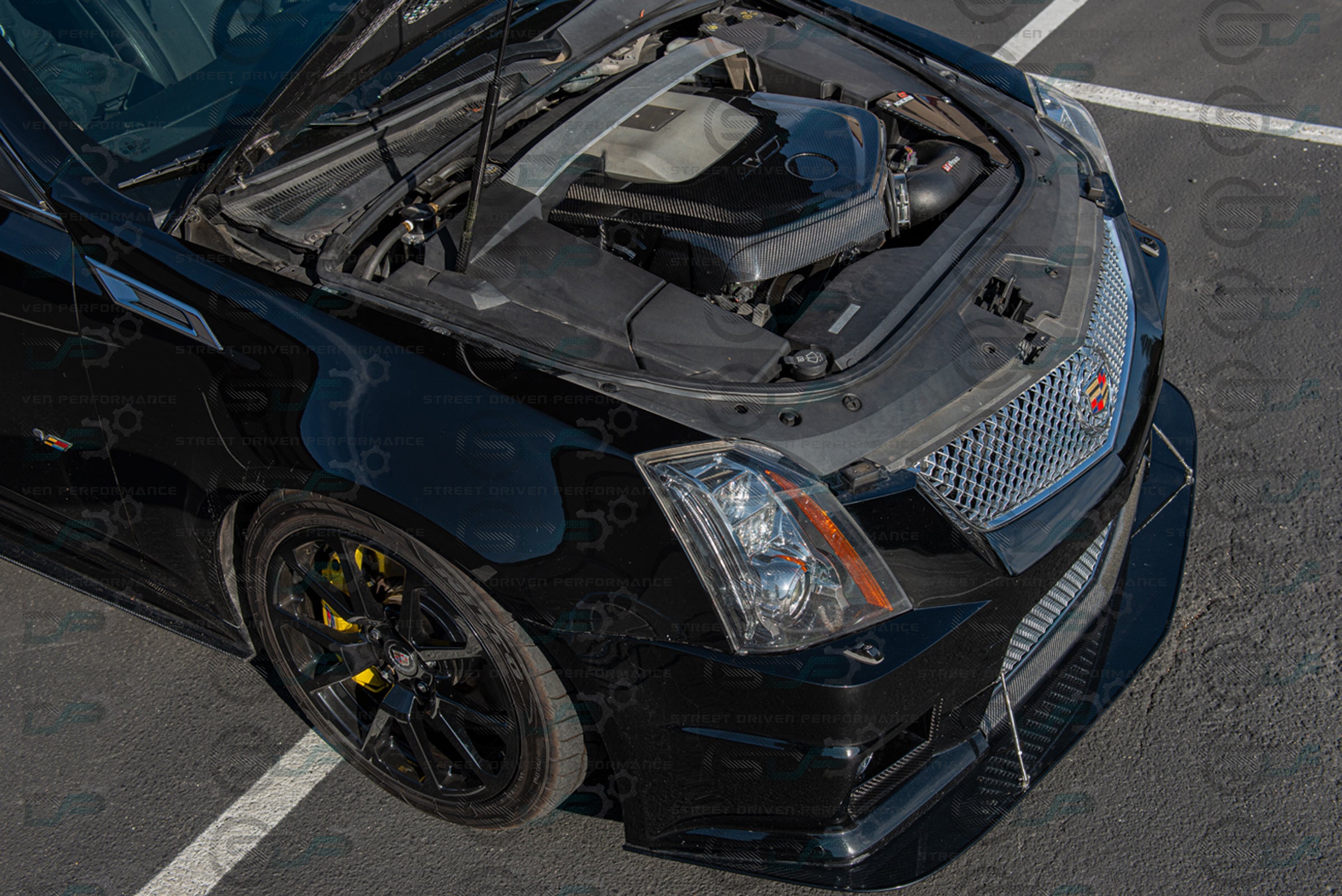 2009-2015 CTS-V V2 - Carbon Fiber Engine Cover for Chevrolet LSx LSA Supercharged engines using a CTS-V Lid