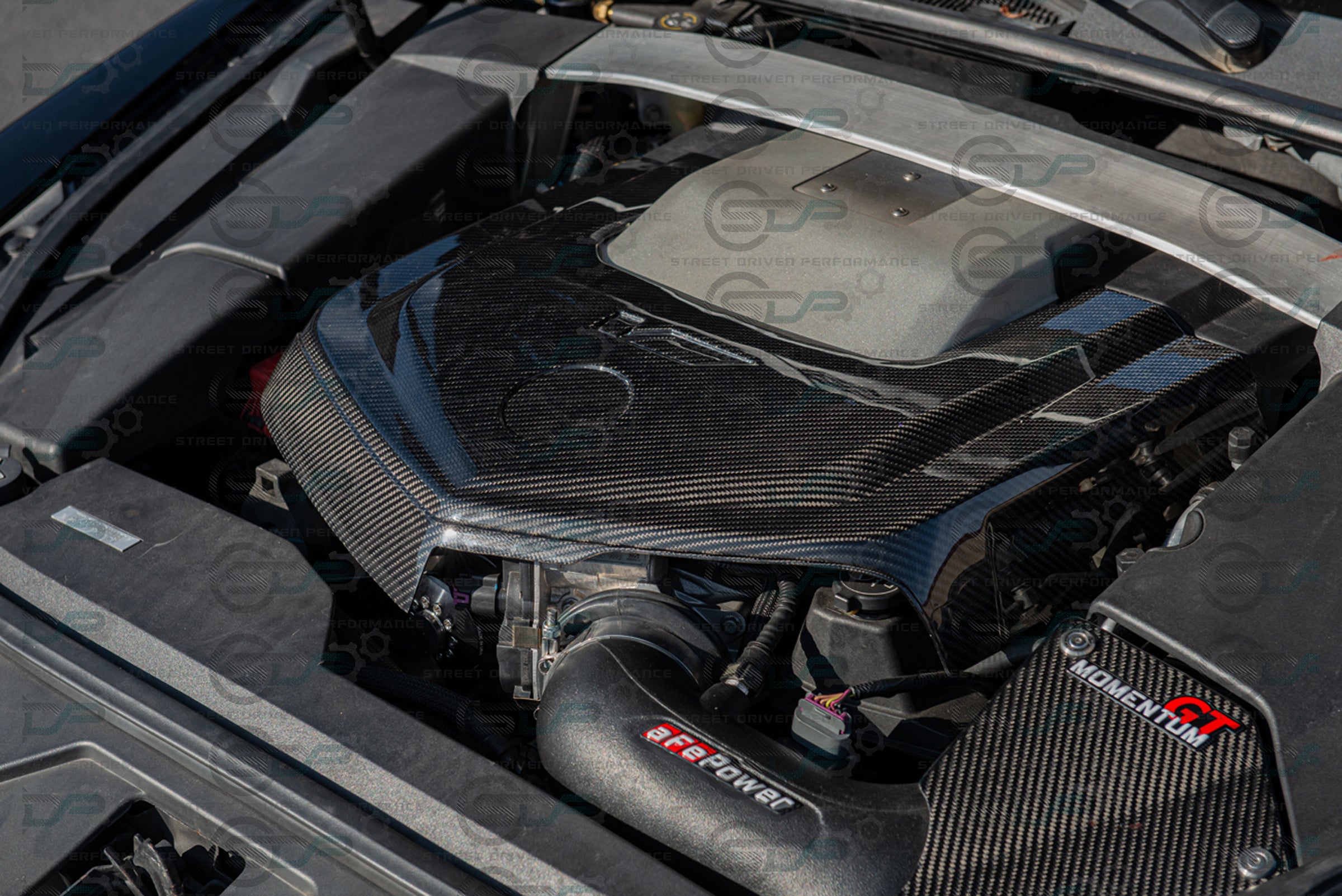 2009-2015 CTS-V V2 - Carbon Fiber Engine Cover for Chevrolet LSx LSA Supercharged engines using a CTS-V Lid