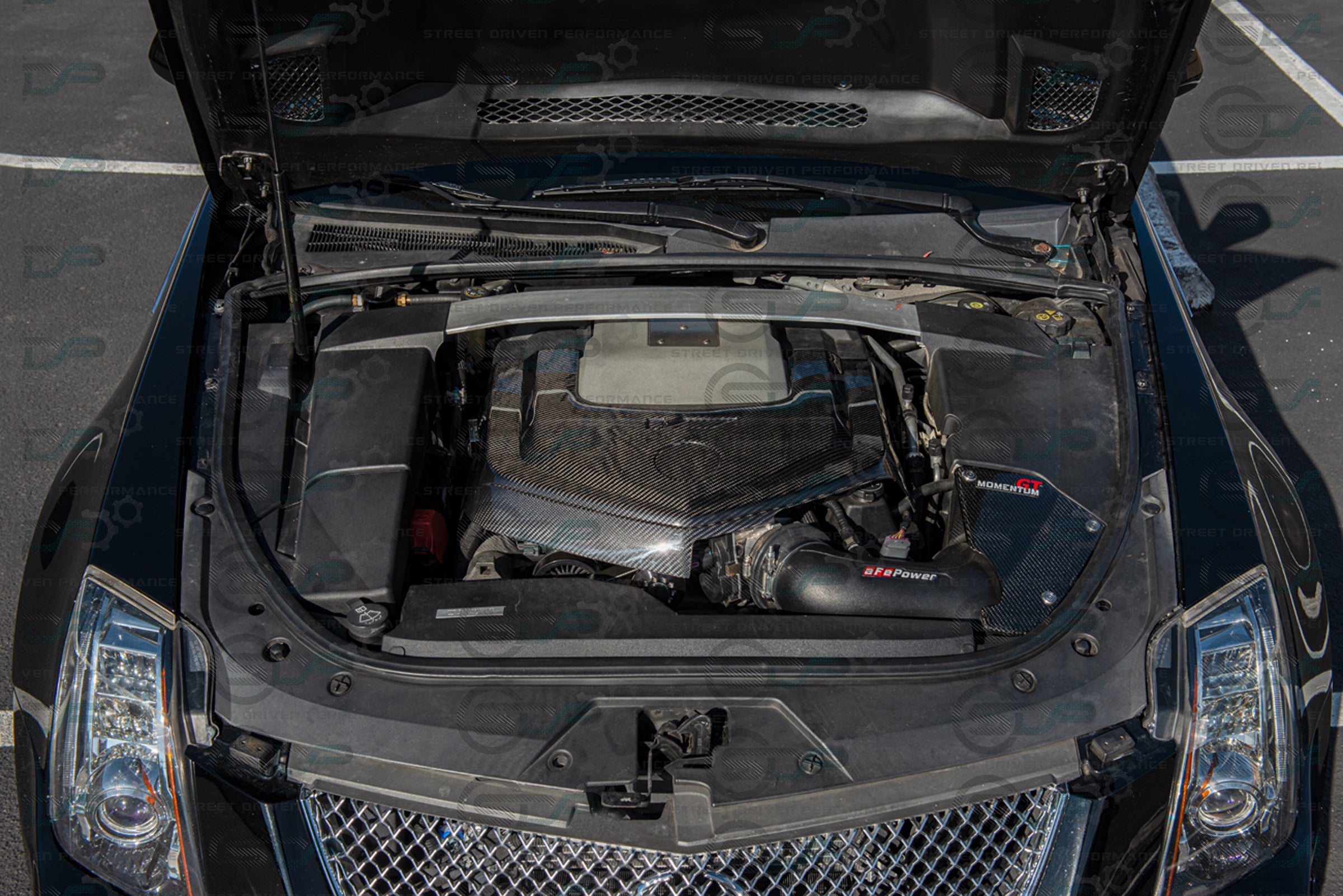 2009-2015 CTS-V V2 - Carbon Fiber Engine Cover for Chevrolet LSx LSA Supercharged engines using a CTS-V Lid