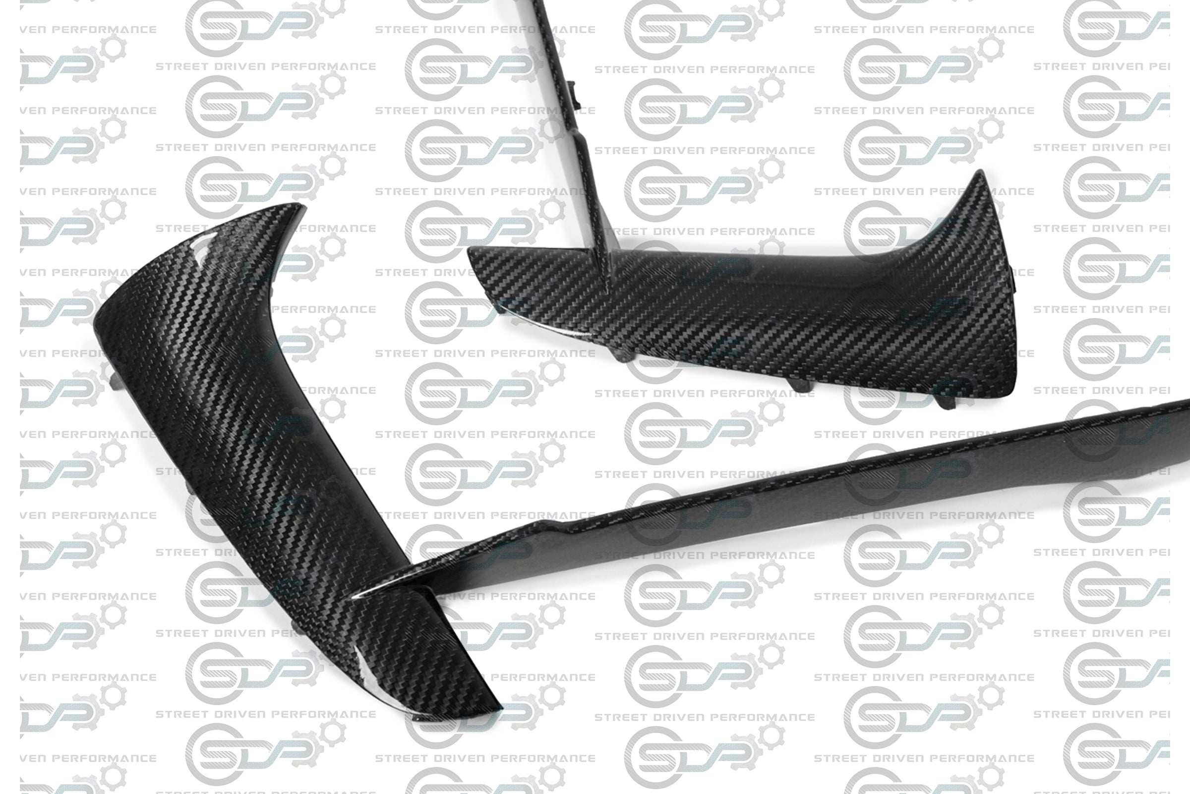 2020+ C8 Corvette - Carbon Fiber Front Grille Inserts (PAIR)
