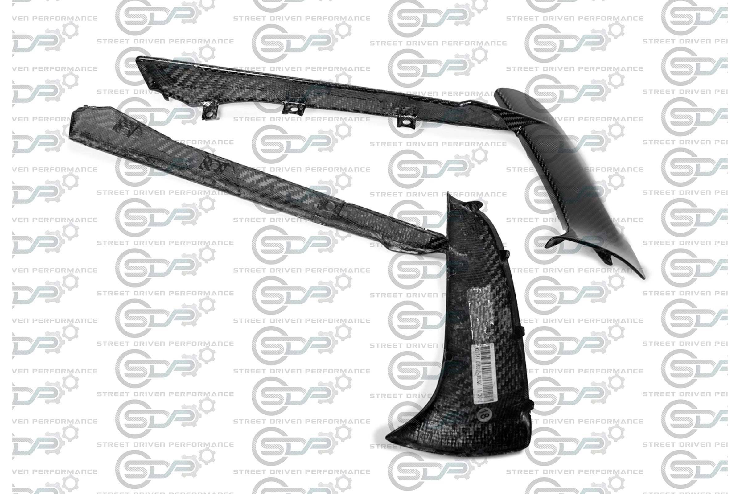 2020+ C8 Corvette - Carbon Fiber Front Grille Inserts (PAIR)