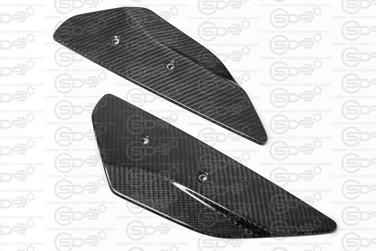 2020+ Corvette C8 | GM Factory Style CARBON FIBER Rear Spoiler Side Winglets