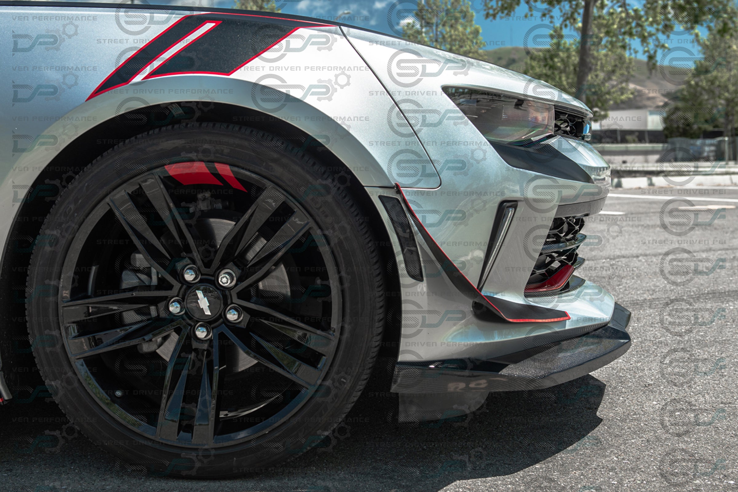 2016-2018 6th Gen Camaro - "ZL1 Performance Package" Carbon Fiber Front Splitter / Lip Ground Effects - for all LT / LS / RS models