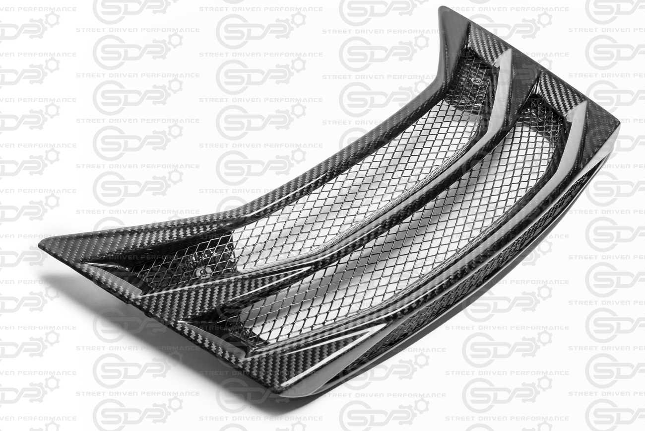 2020+ Corvette C8 Convertible |  GM Factory Style CARBON FIBER Rear Hatch Vent
