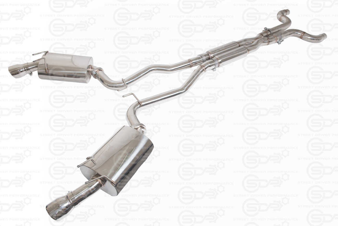 10-15 Camaro Coupe | T304 3" Piping 4" Slant-Cut Tips Cat Back Full Exhaust