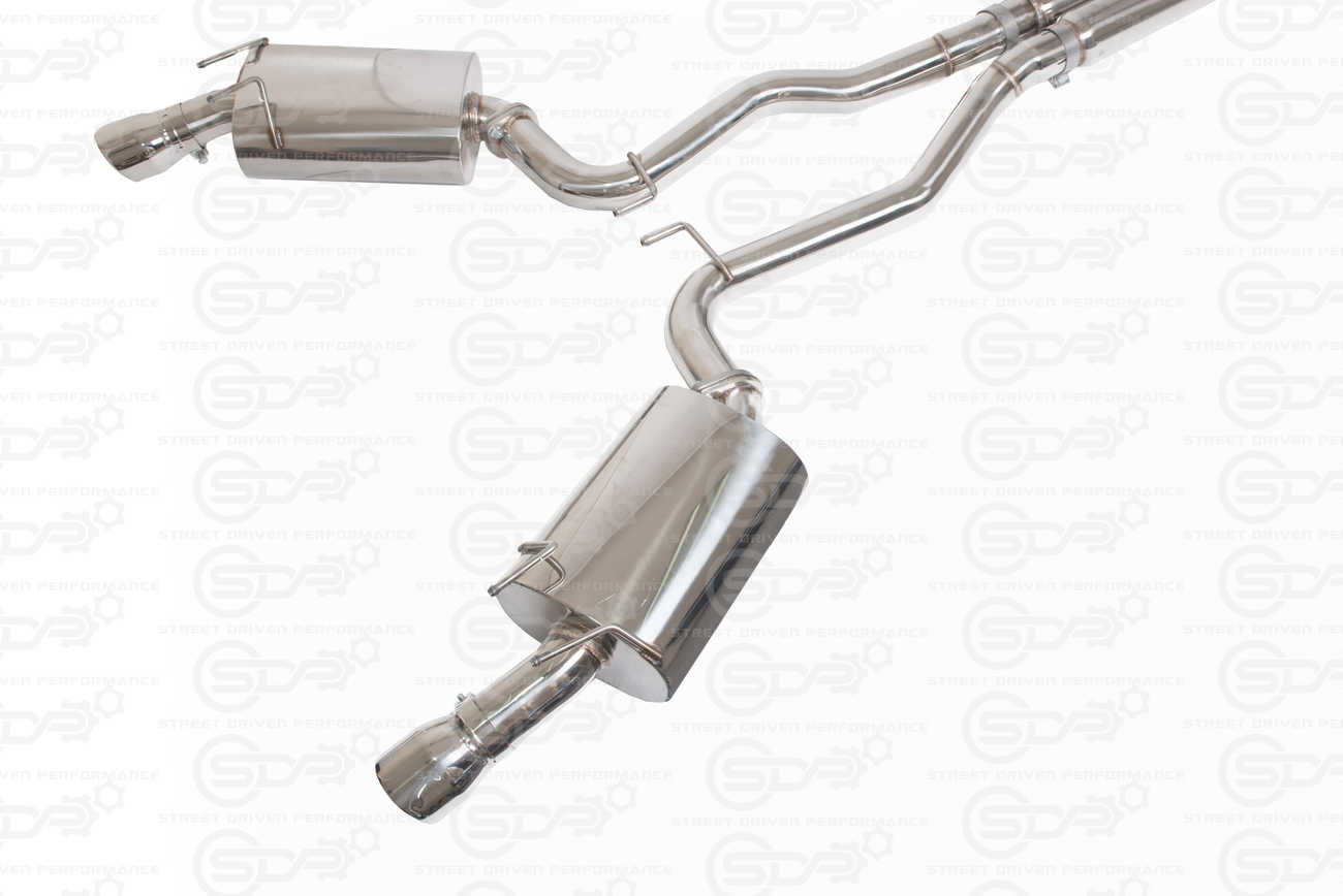 10-15 Camaro Coupe | T304 3" Piping 4" Slant-Cut Tips Cat Back Full Exhaust