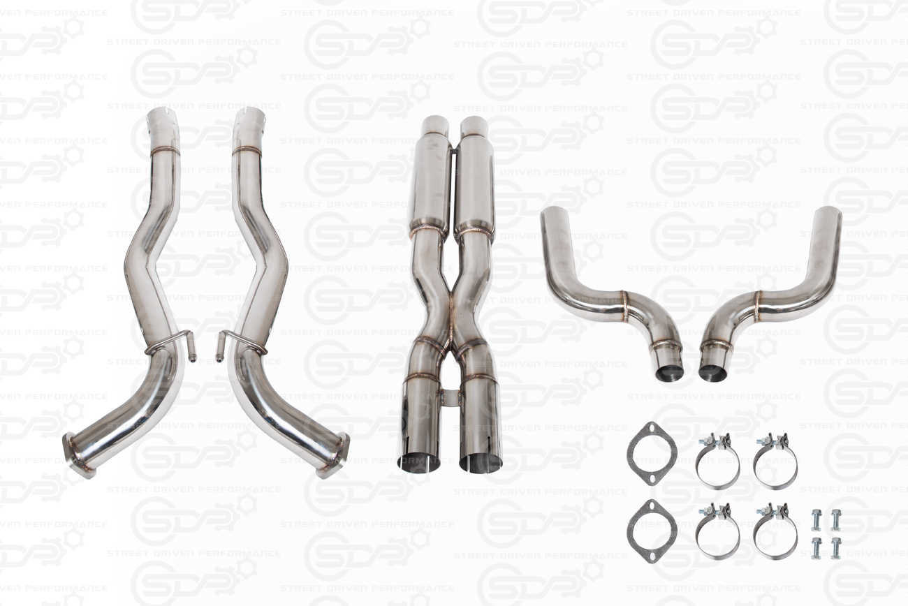 10-15 Camaro Coupe | T304 3" Piping 4" Slant-Cut Tips Cat Back Full Exhaust