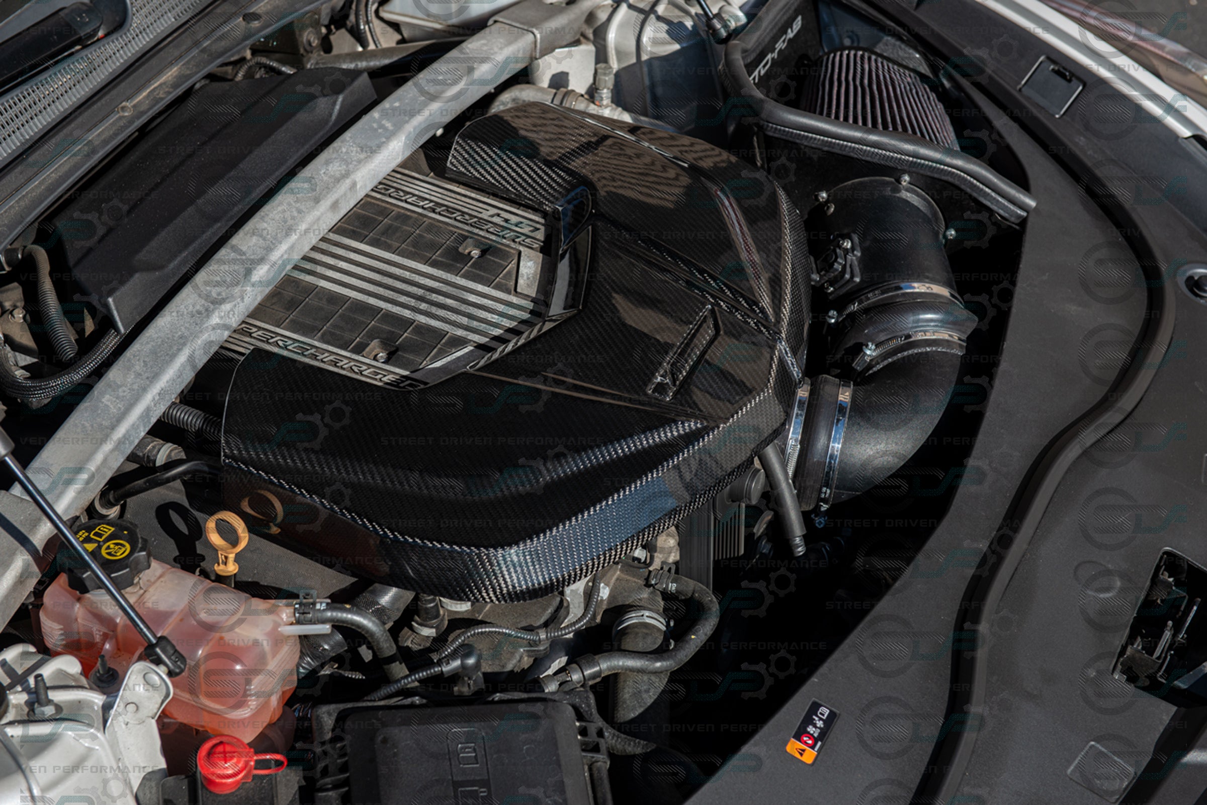 CTS-V V3 - Carbon Fiber Engine Cover for Chevrolet LTx LT4 Supercharged engines