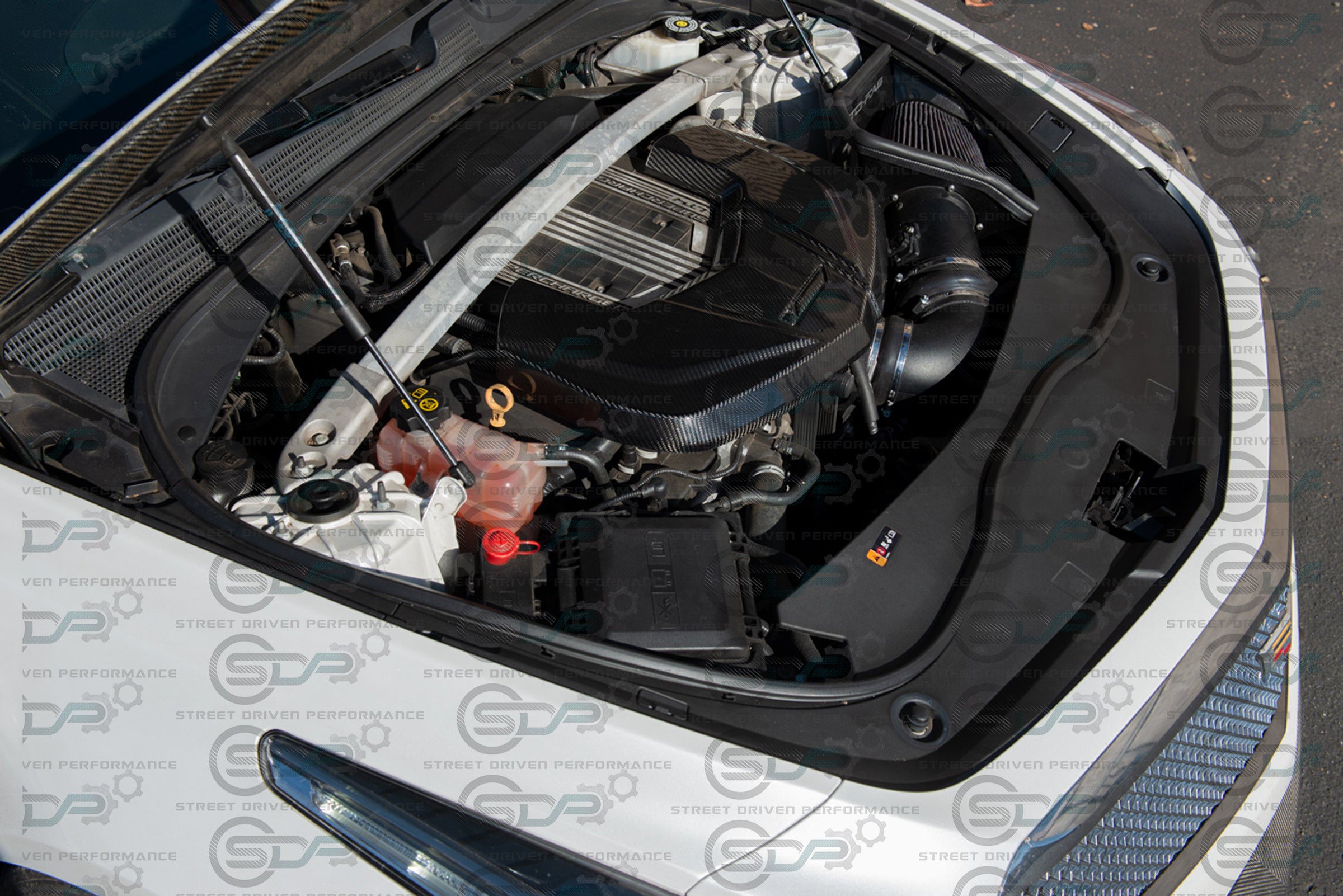 CTS-V V3 - Carbon Fiber Engine Cover for Chevrolet LTx LT4 Supercharged engines