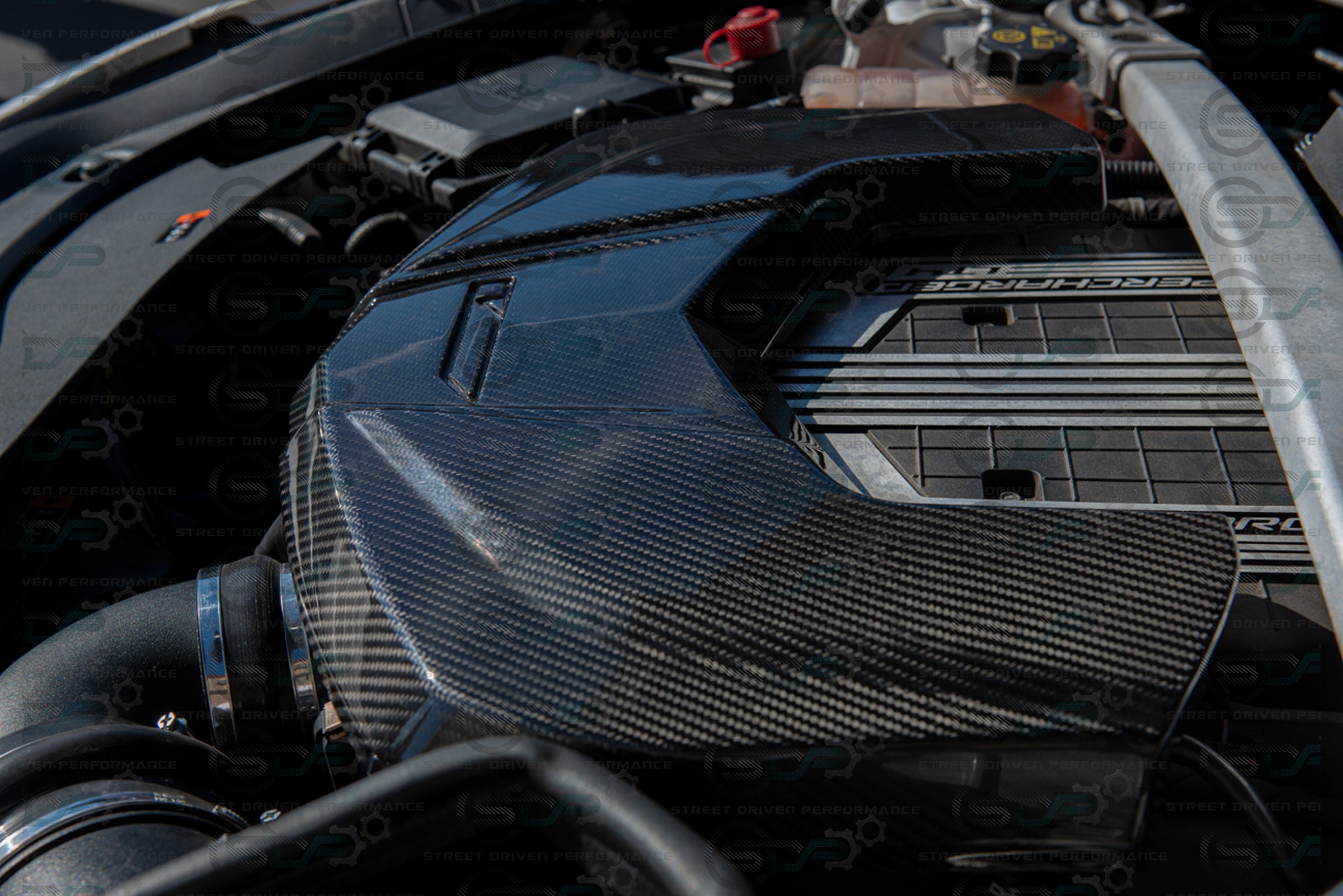 CTS-V V3 - Carbon Fiber Engine Cover for Chevrolet LTx LT4 Supercharged engines