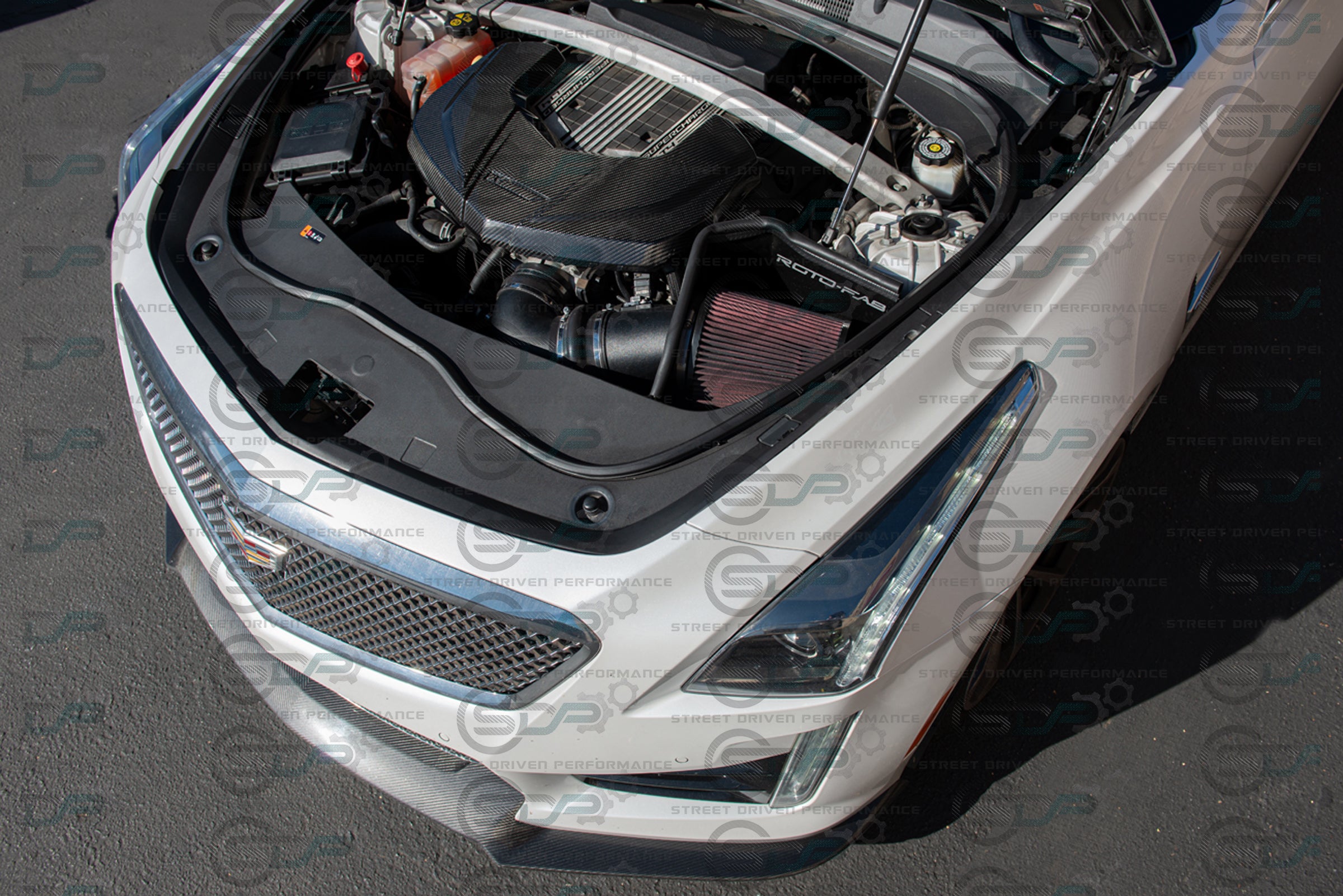 CTS-V V3 - Carbon Fiber Engine Cover for Chevrolet LTx LT4 Supercharged engines