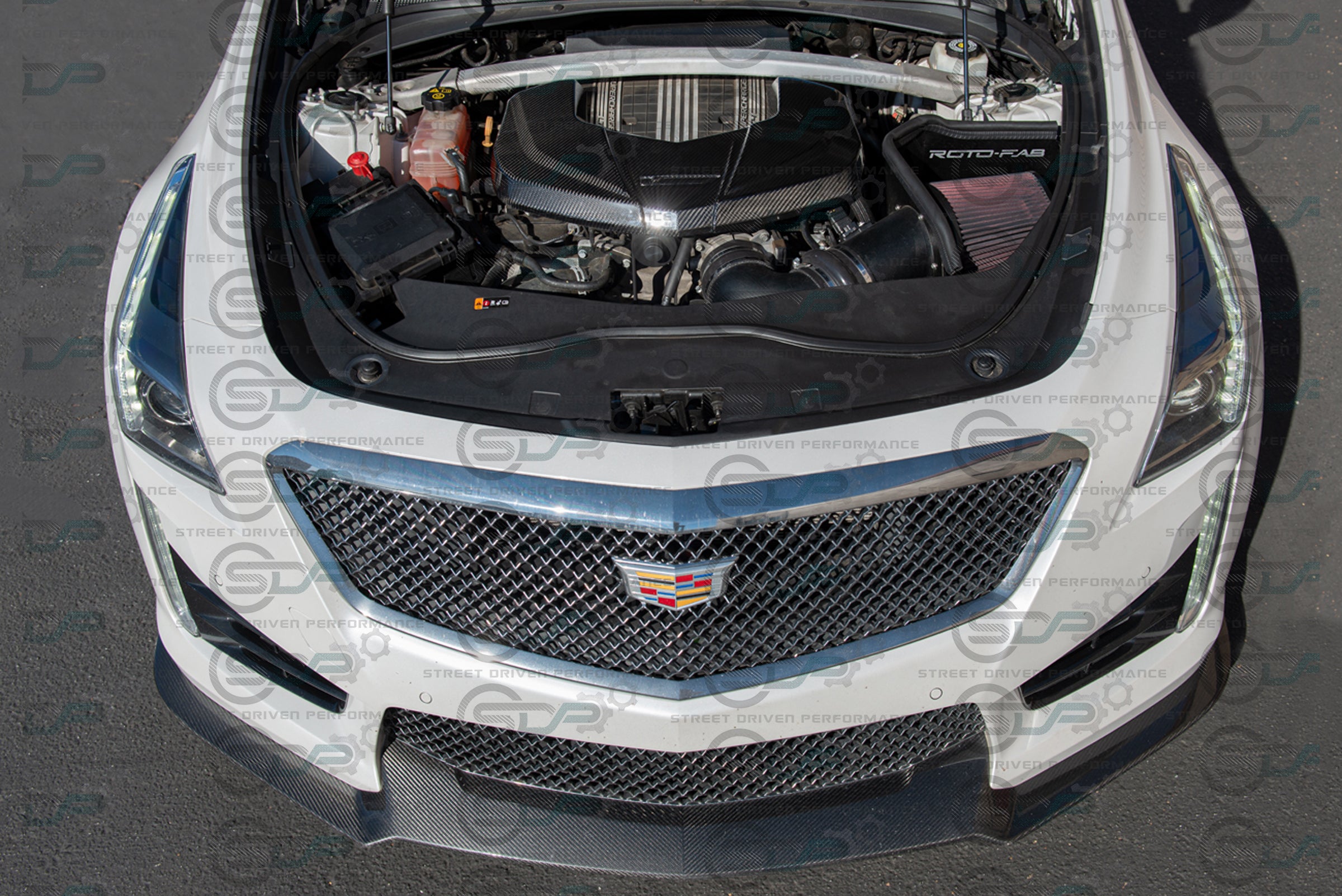 CTS-V V3 - Carbon Fiber Engine Cover for Chevrolet LTx LT4 Supercharged engines