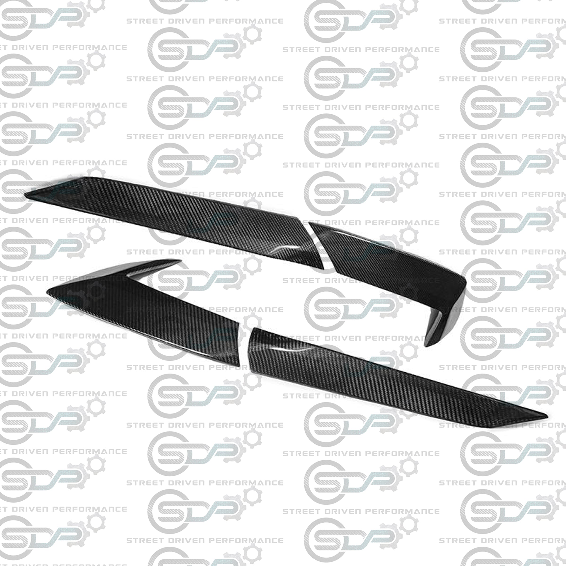 2020+ C8 Corvette - Carbon Fiber Side Door Handle Vent Trim Pair