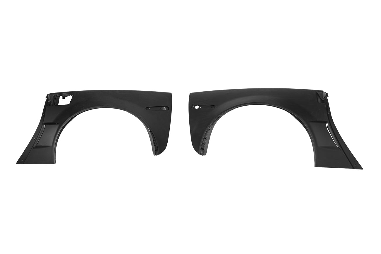 2005-2013 Corvette C6 ZR1 Style Matte Black Rear Side Wide Body Fenders