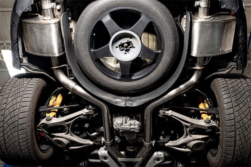 Corsa 2021-2025 Dodge Durango SRT Hellcat Cat-Back 2.75in Dual Rear Exit Sport 4.5in Black PVD Tips