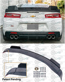 6th Gen Camaro - "1LE Track Package" Rear Trunk Spoiler with Extended Wickerbill - for all 16-18 models