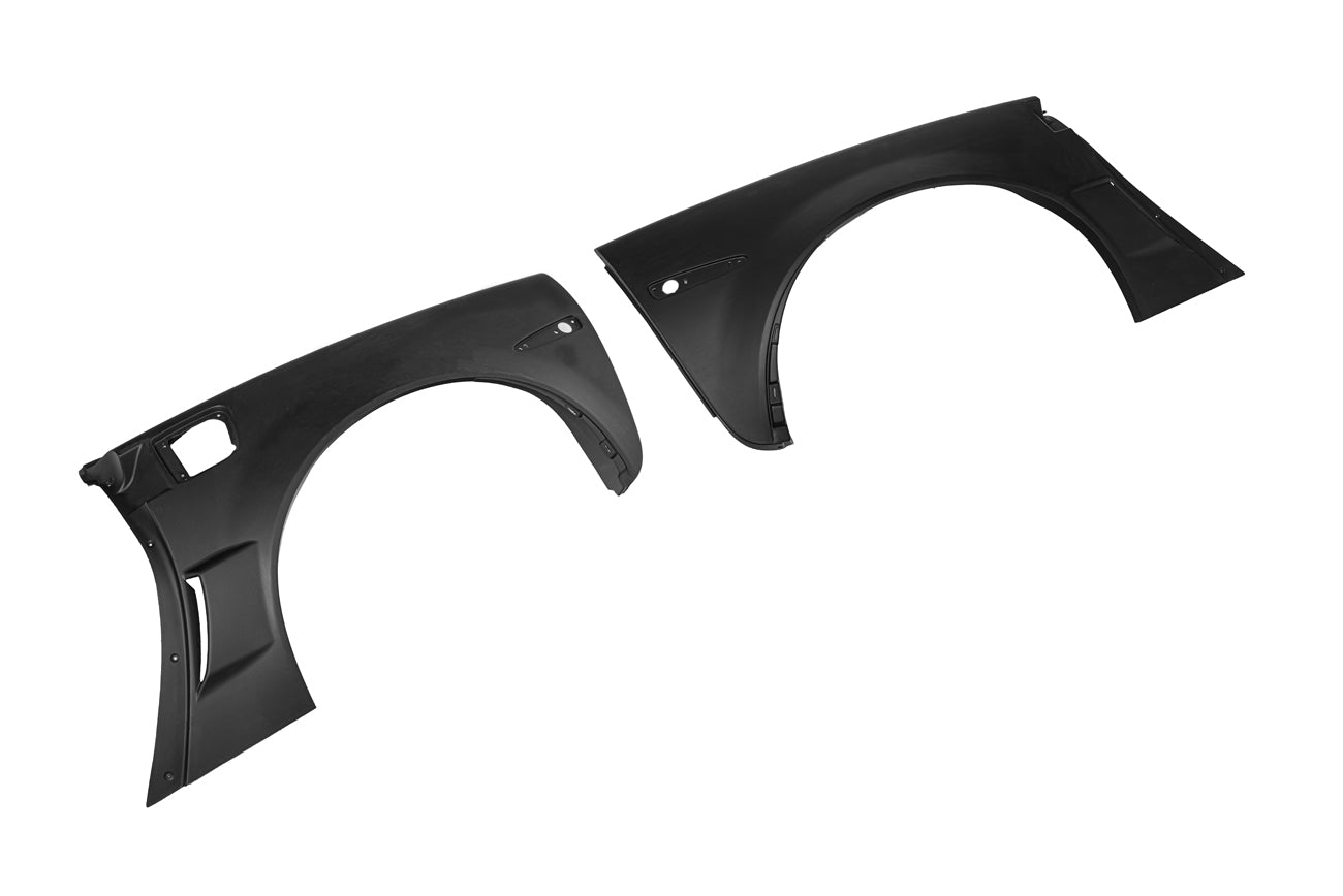 2005-2013 Corvette C6 ZR1 Style Matte Black Rear Side Wide Body Fenders