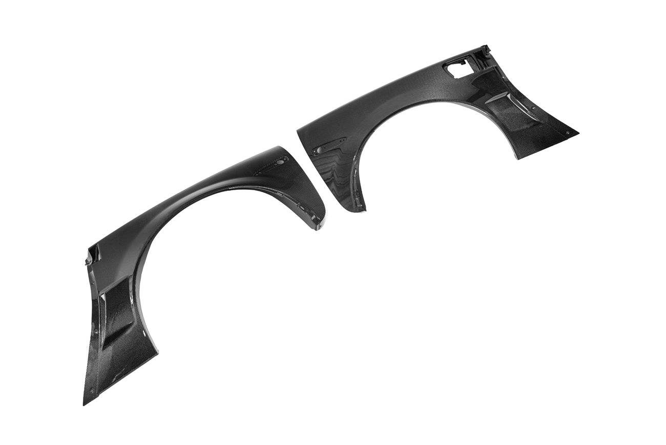 *BLEMISHED- DISCOUNTED* 05-13 Corvette C6 ZR1 Style Carbon Fiber Rear Side Wide Body Fenders Pair