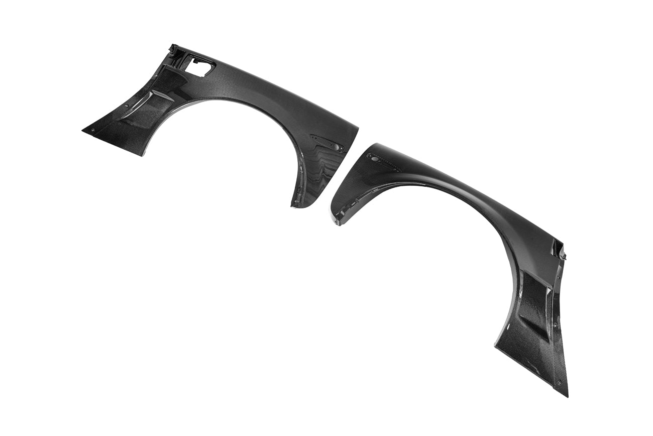 *BLEMISHED- DISCOUNTED* 05-13 Corvette C6 ZR1 Style Carbon Fiber Rear Side Wide Body Fenders Pair