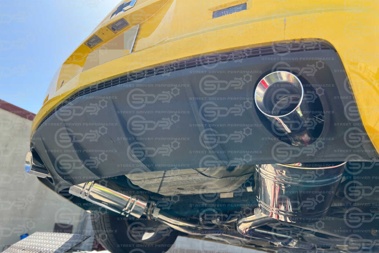 10-15 Camaro Coupe | T304 3" Piping 4" Slant-Cut Tips Cat Back Full Exhaust