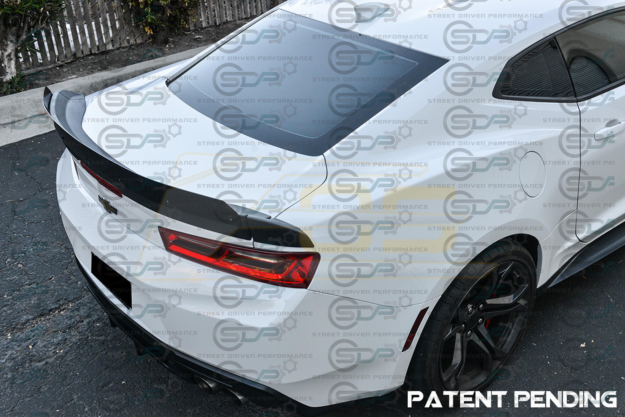 2016-2018 6th Gen Camaro - "Type 1 Track Package" Rear Trunk Spoiler with Extended Wickerbill - for all models