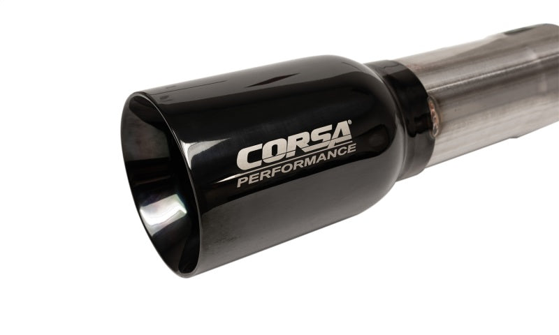 Corsa 2018-2025 Jeep Wrangler JLU 3.6L 2.75in Sport Cat-Back Exhaust w/ Black Tips